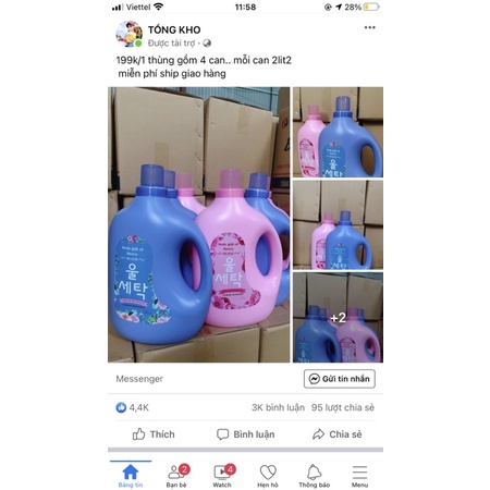 nước giặt enchenter hương nước hoa