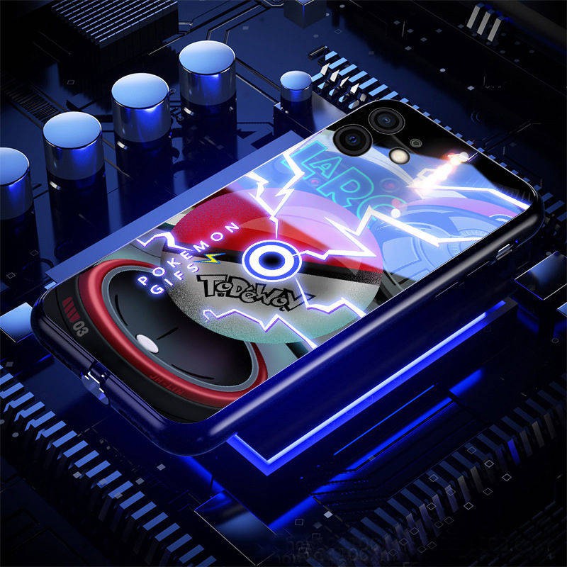 Vỏ điện thoại di động nhấp nháy điều khiển bằng giọng nói hoạt hình trí thun ngắn tay