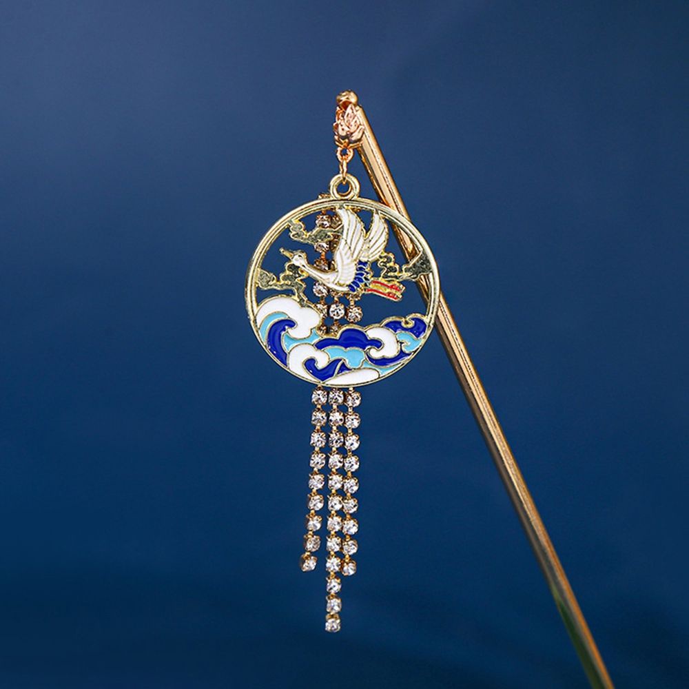 Trâm cài tóc phối tua rua phong cách Trung Hoa cổ điển cho nữ