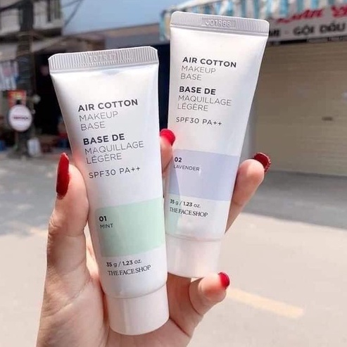 Kem Lót Air Cotton Make Up Base The Face Shop Chính Hãng