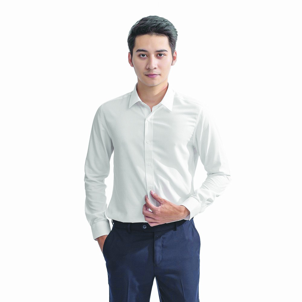 Sơ mi trắng nam dài tay công sở Hamino form rộng thời trang Hàn Quốc chất lụa mềm mại màu trắng đen A2 | BigBuy360 - bigbuy360.vn