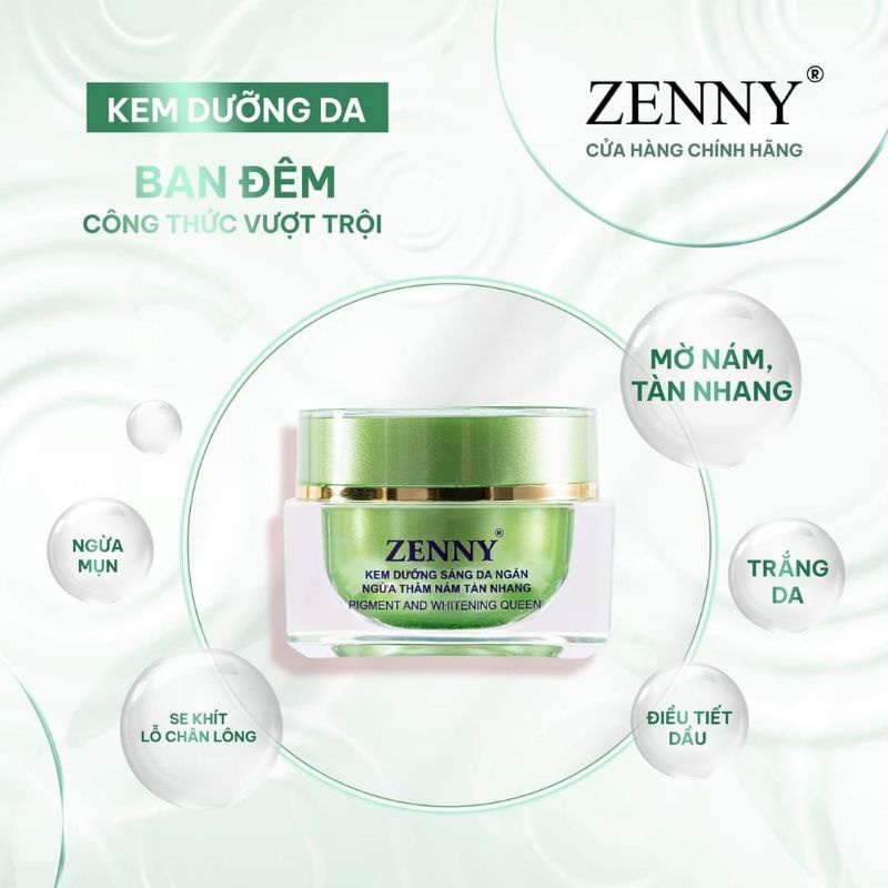 Kem Đêm Zenny Chính Hãng Tặng Kèm Serum