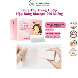 Bông Tẩy Trang, Bông Trang Điểm, Hộp Bông Tẩy Trang 200 Miếng, Bông Cotton Bioaqua