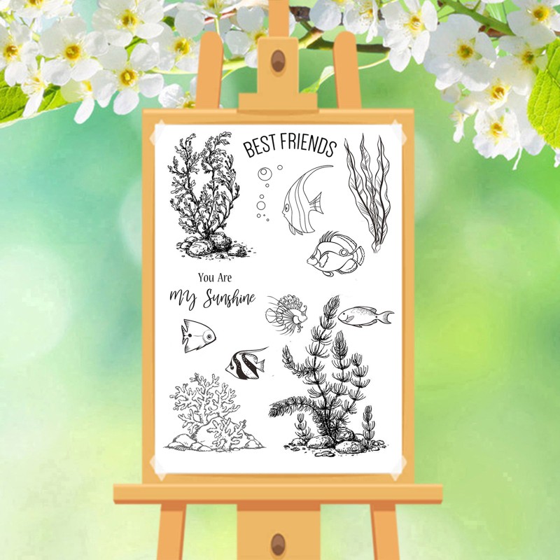 Con Dấu Silicon Trong Suốt Họa Tiết Xinh Xắn Dùng Để Trang Trí Thiệp