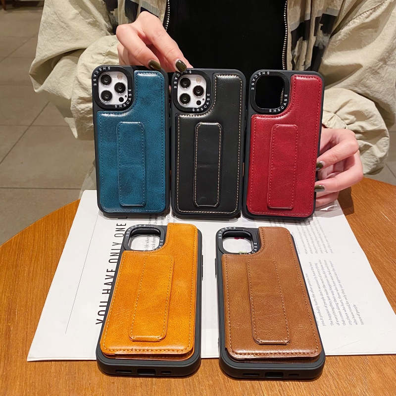 Ốp Điện Thoại Da Chống Sốc Có Ngăn Đựng Thẻ Đa Năng Thời Trang Cho iPhone 13 12 11 Pro Max XS XR X 8 7 Plus + SE 2020