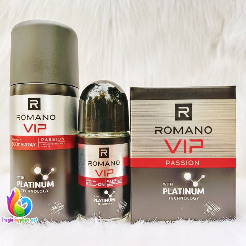 Nước Hoa Romano Vip Passion 50ML/Xịt 150ML/Lăn 50ML
