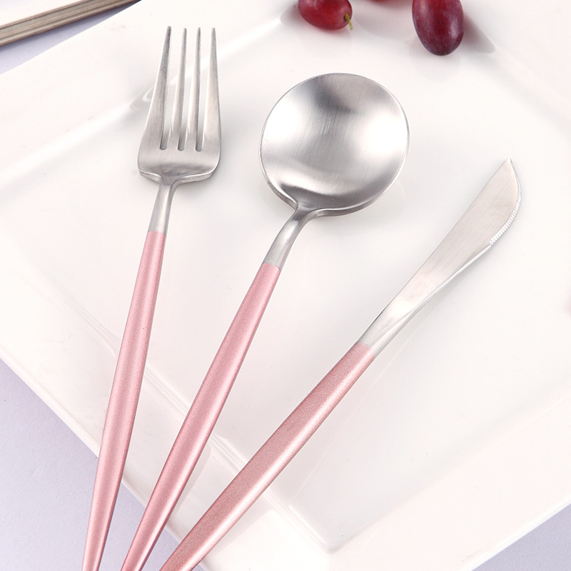 Bộ dụng cụ bàn ăn bằng thép không gỉ 304 tiện dụng cho nhà bếp