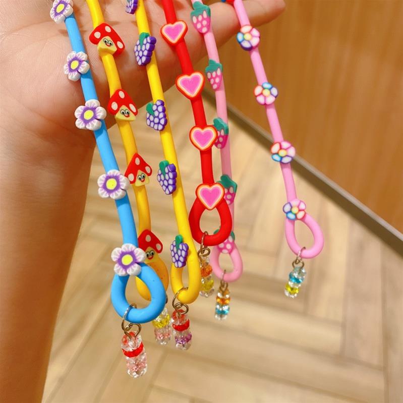 Dây quấn tóc xoắn bé gái, dây buộc tóc dạng tết nhiều màu sắc phong cách Hàn Quốc