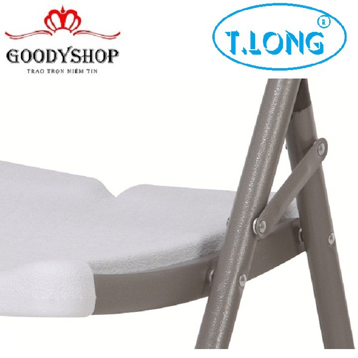 Ghế xếp Thanh Long HY-Y56 (57x46x83 cm) Màu trắng – thích hợp với không gian của văn phòng, quán ăn, quán café GOODYSHOP