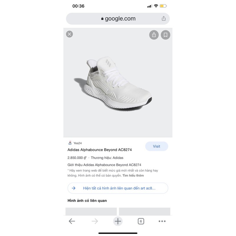 Giày Adidas Alphabounce chính hãng real nam nữ size 36-44