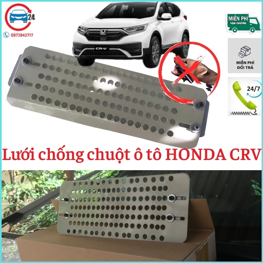 Lưới chống chuột ô tô Honda CRV, Tấm chắn chuột khoang lái CRV siêu bền đẹp chuẩn from xe lắp 1 lần hiệu quả ngay