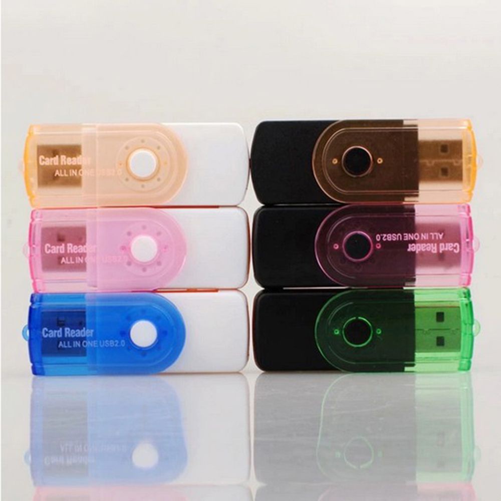 Đầu đọc thẻ nhớ Tf Sd / Sd / Sd / Sd / Sd / Tf mini 4 trong 1 nhiều màu tiện dụng