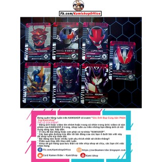 Thẻ Kamen rider: Scissors, G Den-O, Lupin Red, New Den-o, Caucasus, Tyrant, Idunn