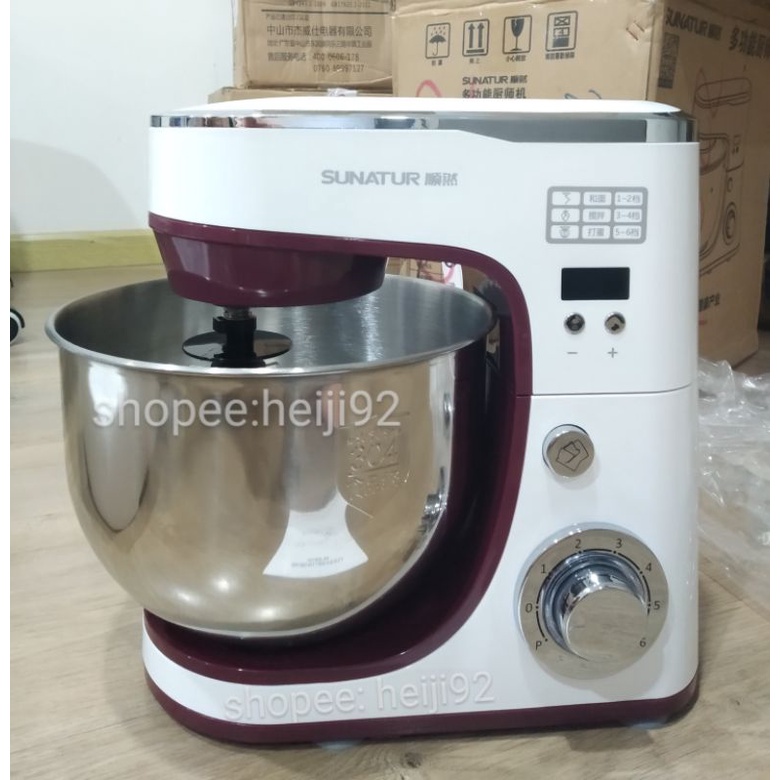 Máy nhồi bột Sunatur 5.5 lít bản hẹn giờ