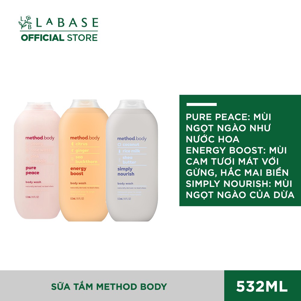 Sữa tắm ORGANIC METHOD BODY 532ml