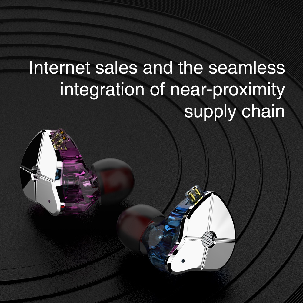 Tai Nghe Nhét Tai FAAEAL TRN ST1 1DD + 1BA Hybrid Technology IEM HIFI DJ Có Thể Tháo Rời Dây Cáp Kim Loại