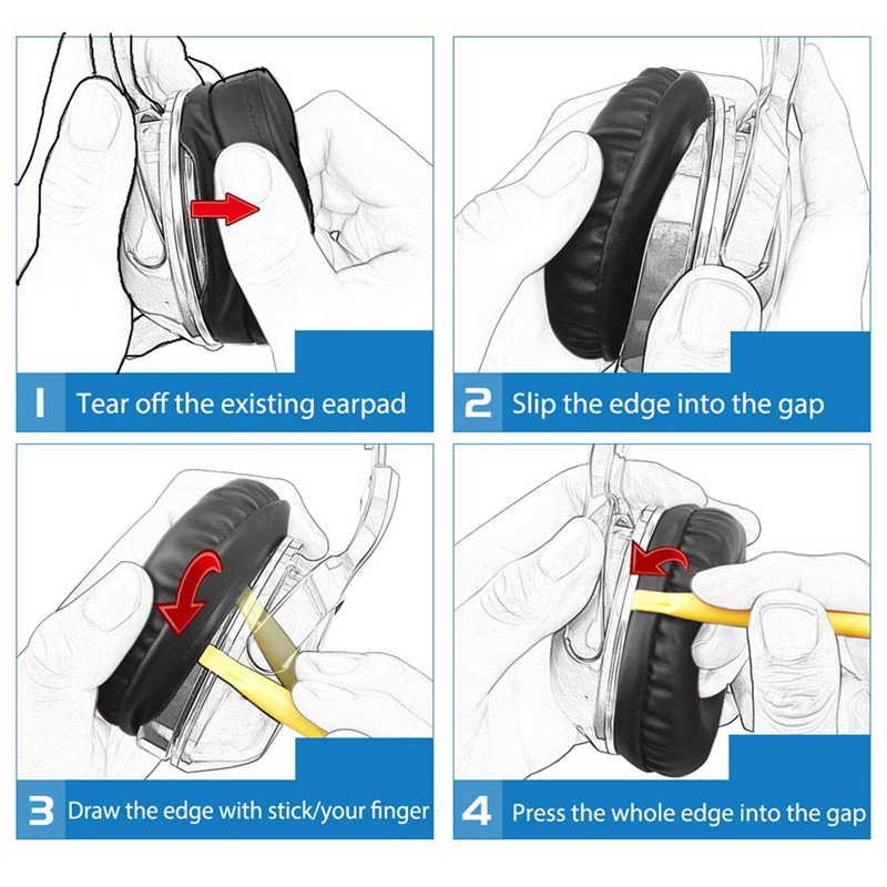 Cặp Mút Đệm Thay Thế Cho Tai Nghe Chụp Tai Logitech G Pro / G Pro X