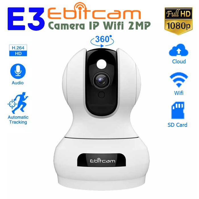 CAMERA WIFI 360 EBITCAM E3(2.0 MP)