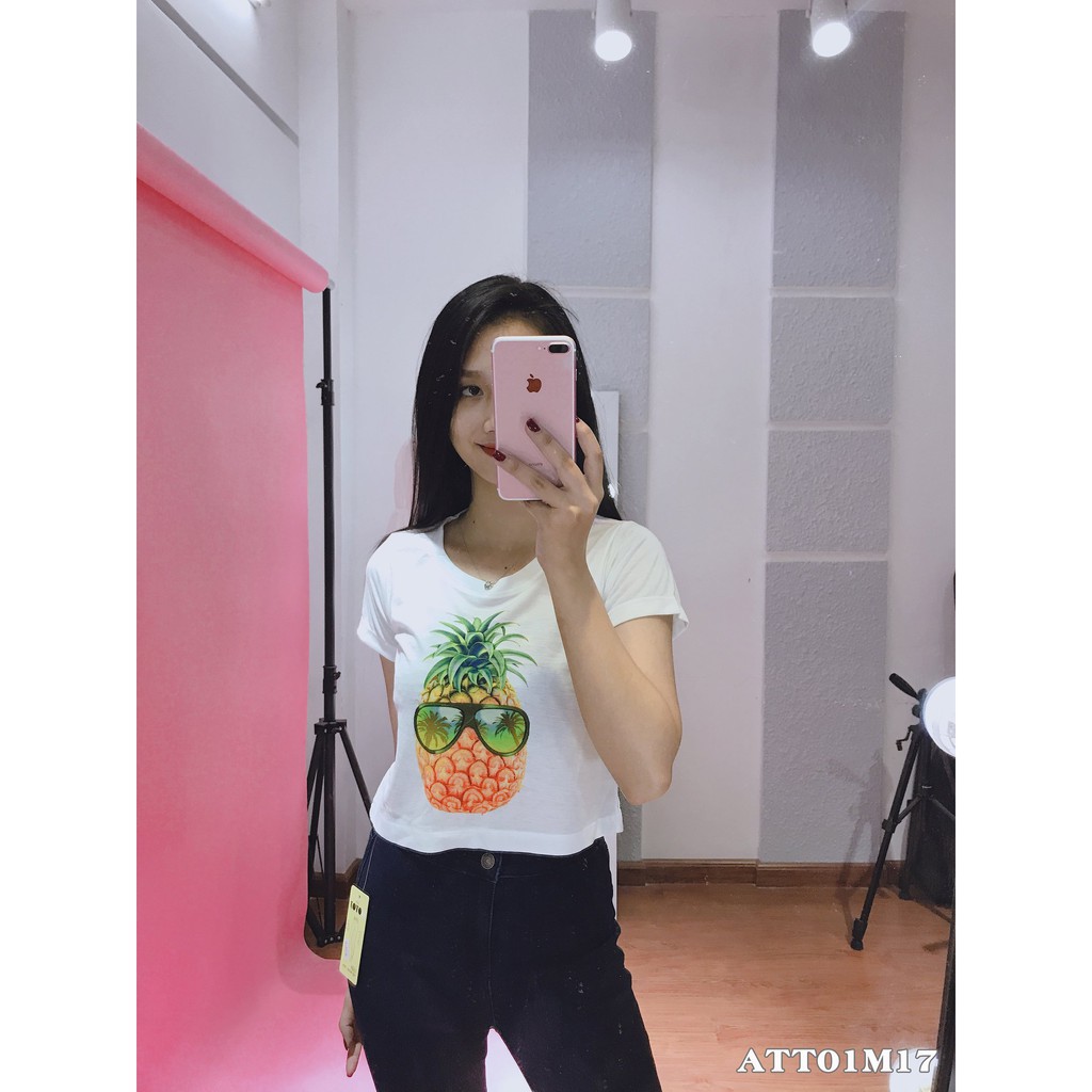 Áo thun nữ Croptop hình CRT006 - CRT020 | Shopee Việt Nam