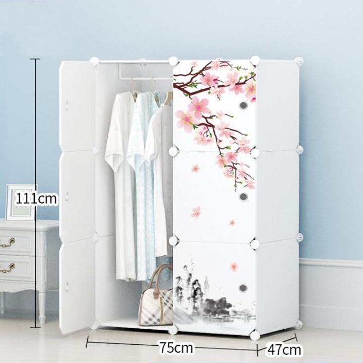 Tủ nhựa lắp ghép 6 ngăn SIZE LỚN 47CM