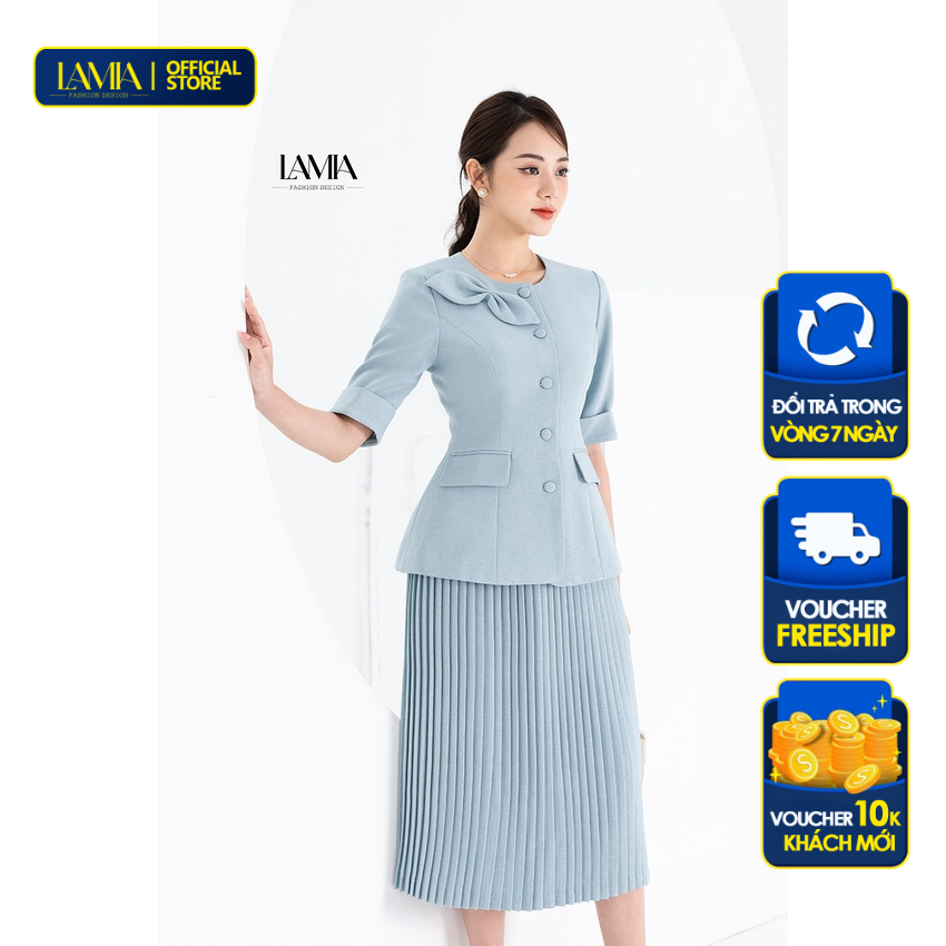 Áo vest nữ hè Lamia Design LUXE011 màu xanh dương