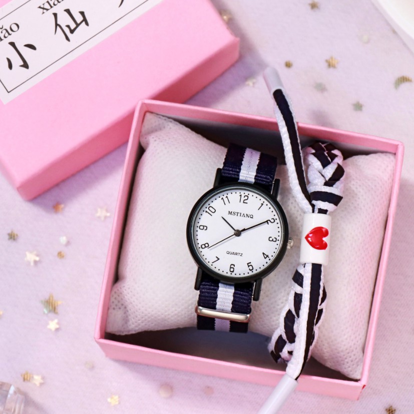 Đồng hồ nữ thời trang Mstianq MS06 dây dù cực bền mặt số tuyệt đẹp, trẻ trung, cá tính | BigBuy360 - bigbuy360.vn