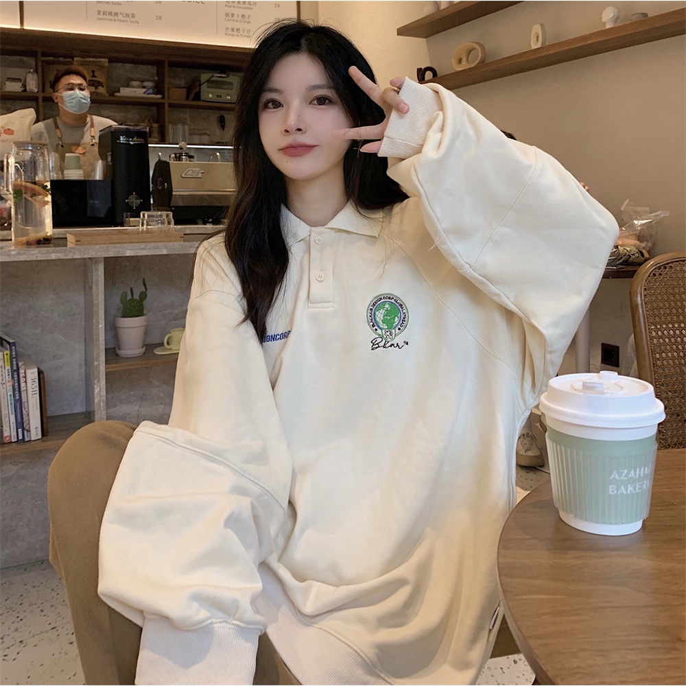 Áo Khoác polo Phong Cách retro Thời Trang Mới Cho Nữ