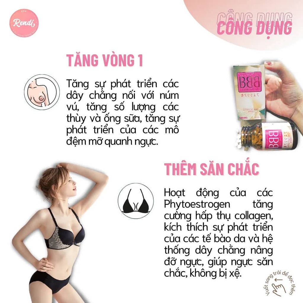 Viên uống nở ngực BBB Orihiro Nhật Bản 300 viên | Rendi Store