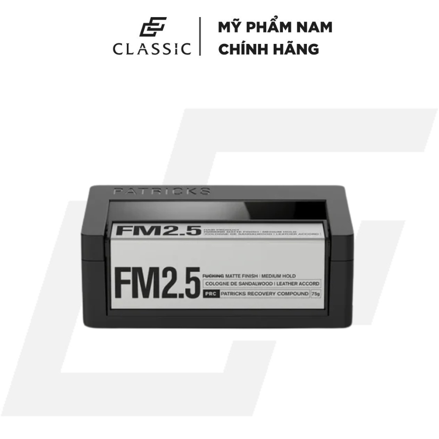 Sáp Vuốt Tóc PATRICKS FM2.5 Supper Matte Finish | Medium Hold