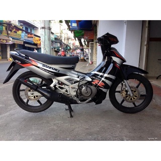 Tem Suzuki Satria 2000 Xám Đen