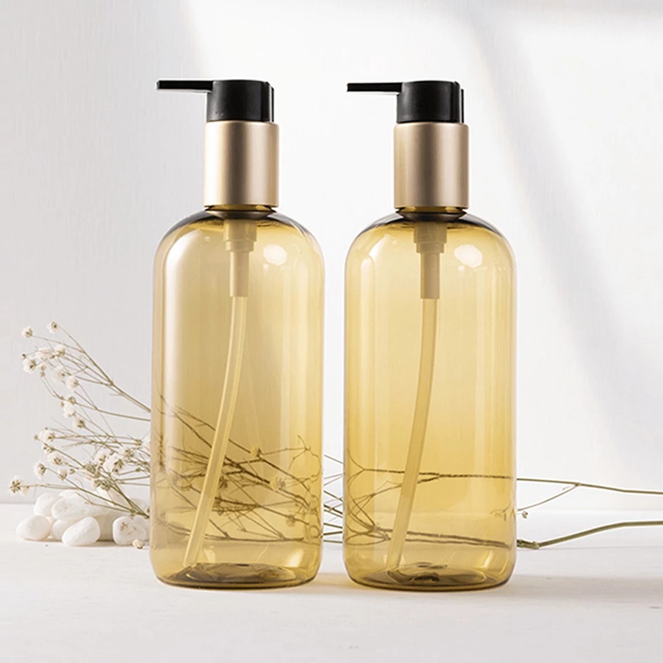 Bình Rỗng Đựng Dầu Gội/Sữa Tắm 300/500ml Kèm Giá Đỡ Tiện Dụng