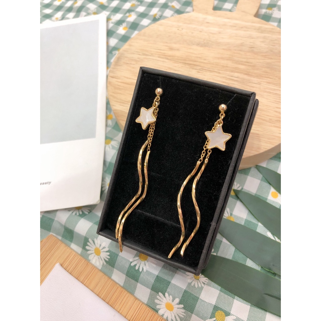 Bông Tai Nữ Cao Cấp ERASHOP 075575 - Ngôi Sao Dây Xoắn Sang Chảnh, Phù Hợp Đi Tiệc, Đi Chơi, Siêu Rẻ Đẹp