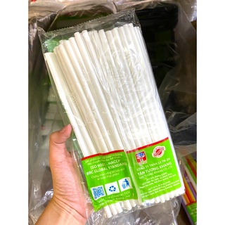 1 bịch ống hút nhựa cong phi 6 (80 ống)