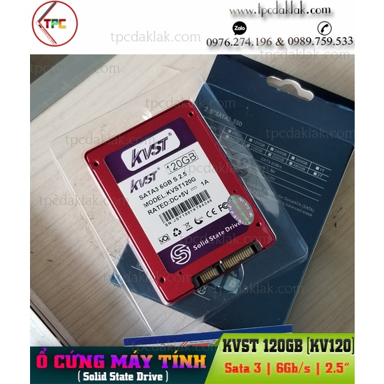 Ổ CỨNG SSD 2.5-INCH 128GB KVST - KVST120G | Ổ CỨNG MÁY TÍNH, LAPTOP SSD2.5" 120GB SATA3 6GB/S KVST | BigBuy360 - bigbuy360.vn