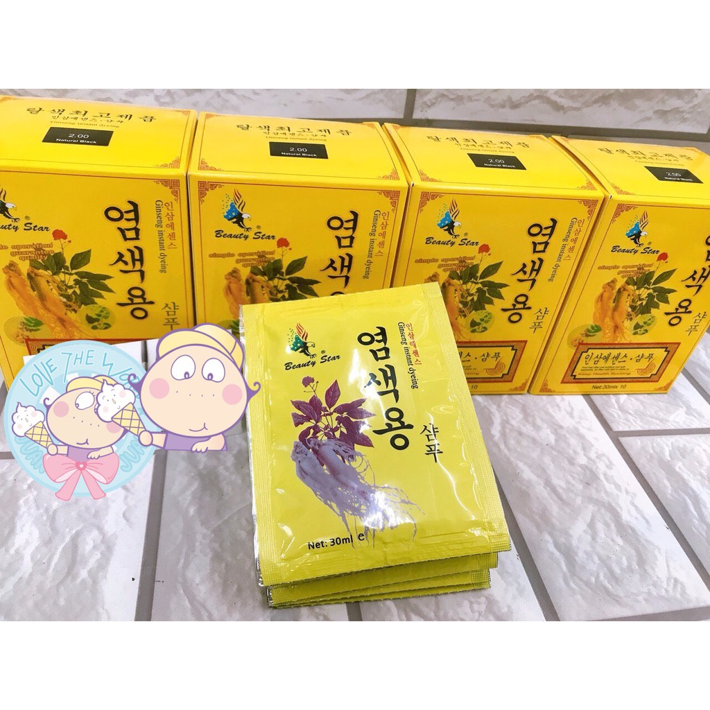 GỘI ĐEN NHÂN SÂM HÀN QUỐC 30ML
