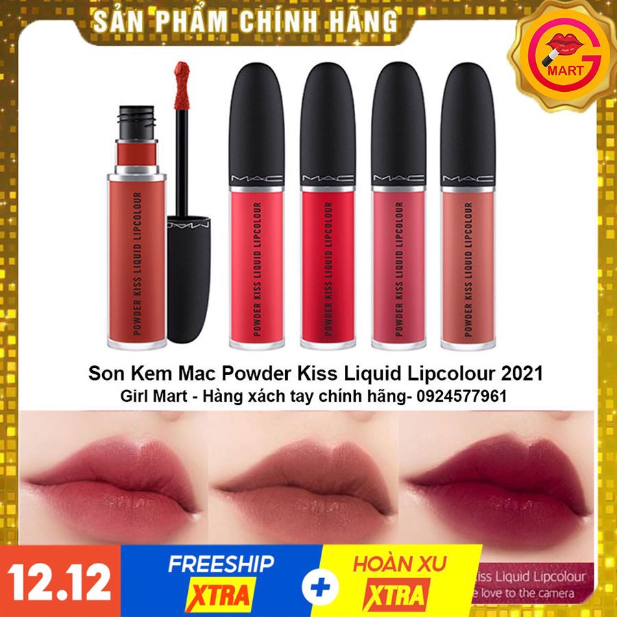 Son kem Mac chính hãng Power kiss liquid 998, 991, 989, 992 full box có bill date tới 2023