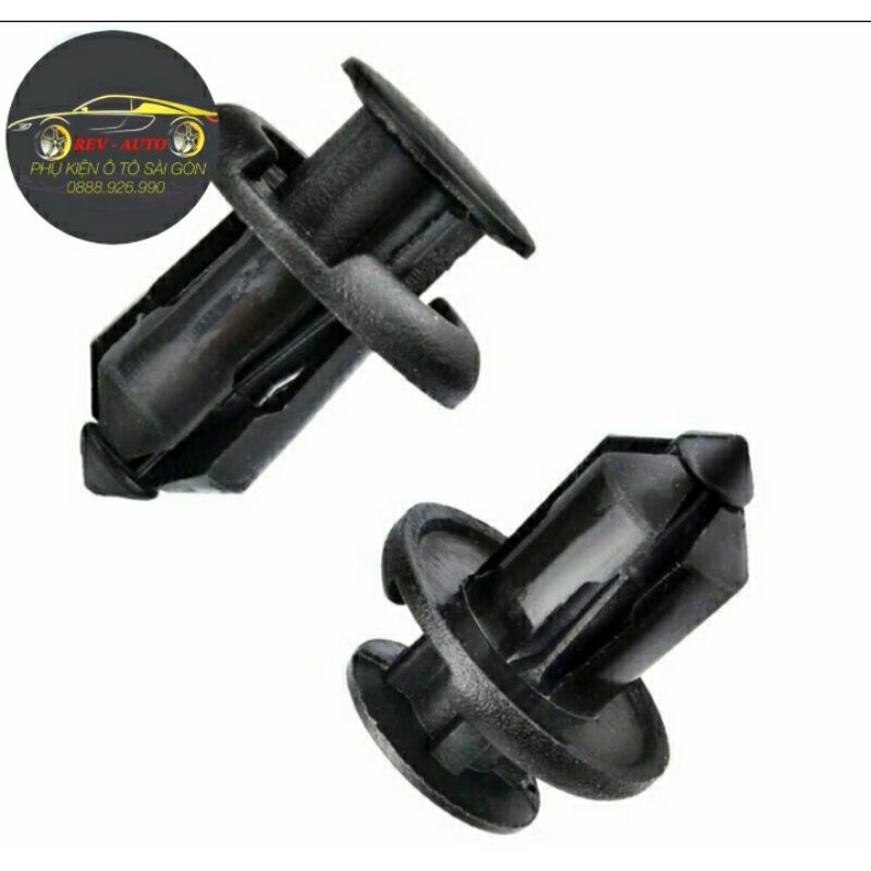 Combo 6 nút nhựa ô tô 10mm- Chắn bùn- Lòng vè-Khoang máy