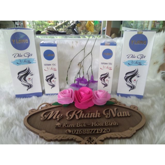 Bộ sản phẩm kích thích mọc tóc  y lang( dầu gội và serum dưỡng tóc y lang)