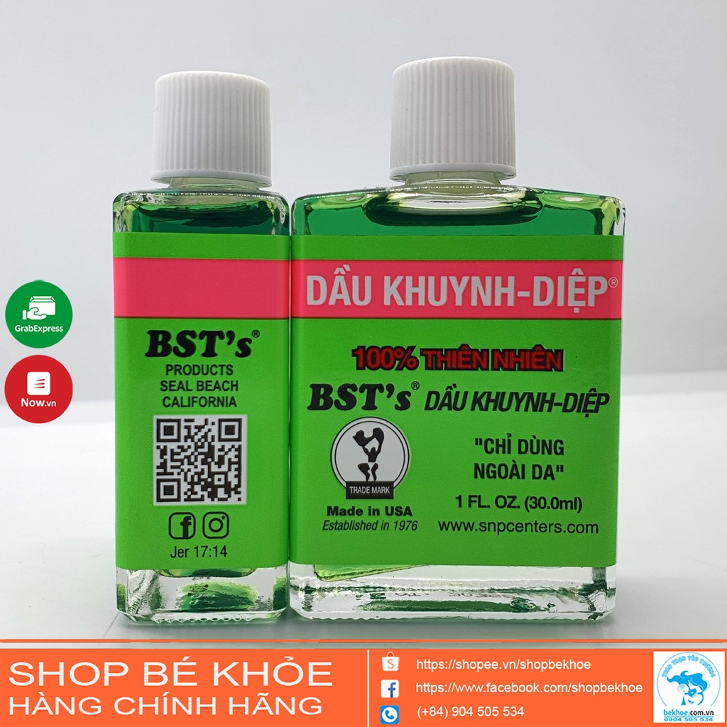 Dầu khuynh diệp Mỹ BST’s Eucalyptus Oil - 30ml.