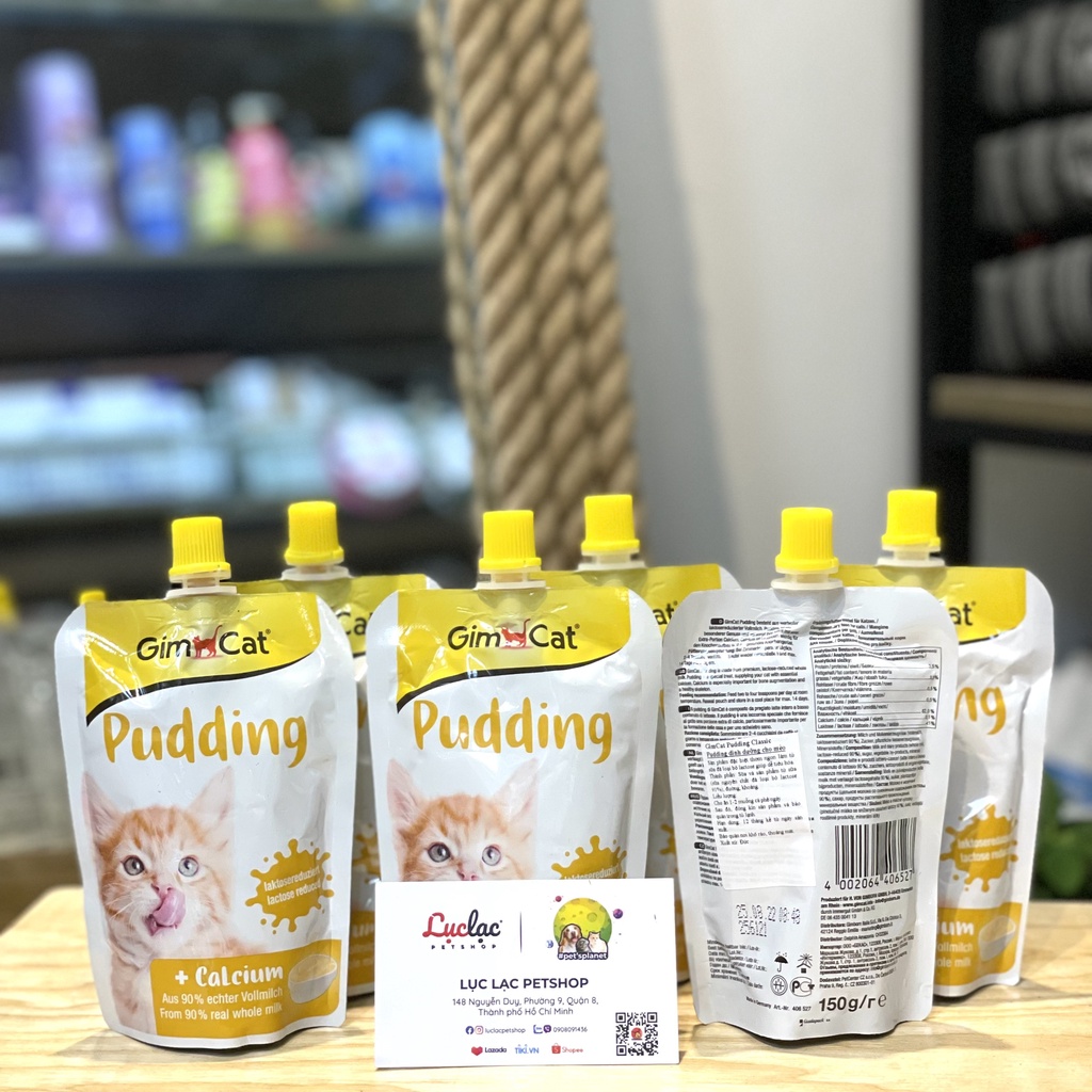 Pudding dinh dưỡng cho mèo Gimcat Pudding nhập khẩu Đức - Túi 150g