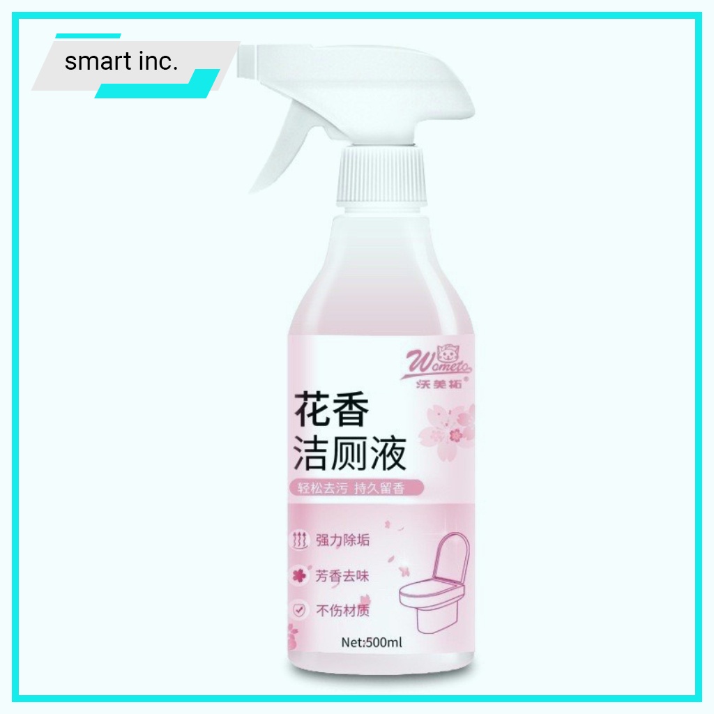 Xịt Khử Mùi Toilet Tẩy Vết Ố Bồn Cầu Nhà Vệ Sinh Hương Hoa Anh Đào 500ml