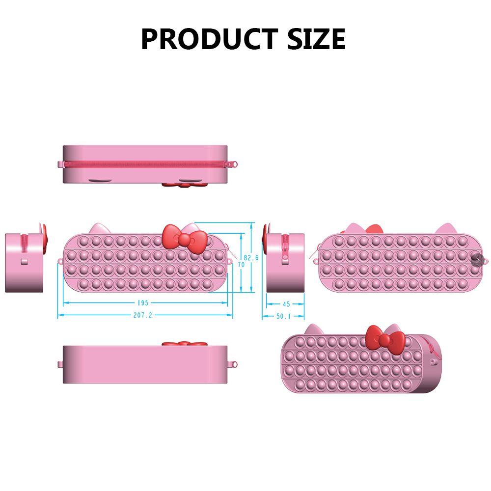 CHOOKEY Túi Đựng Bút Hình Con Quay Spinner Sáng Tạo
