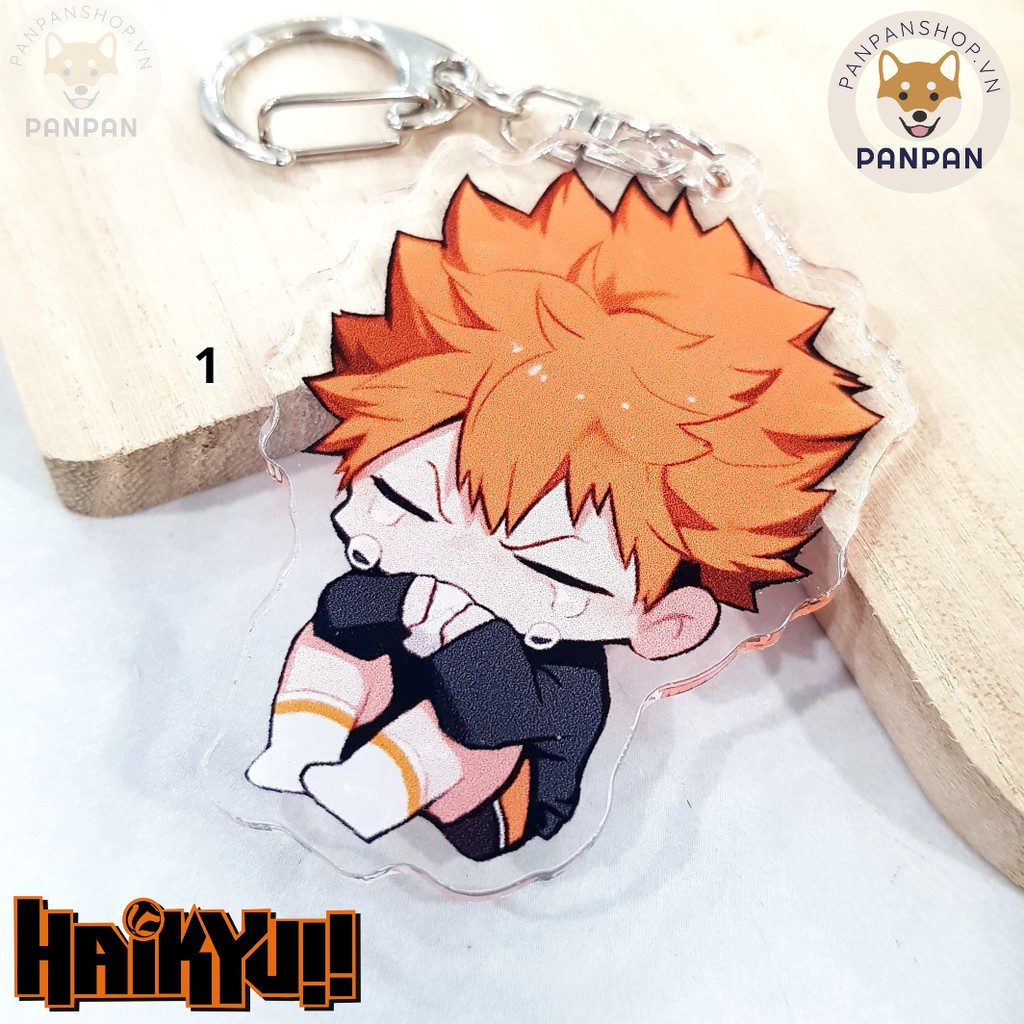 Móc Khoá Anime Mica Acrylic Haikyuu Ngồi 8 nhân vật (6m) - Haikyu