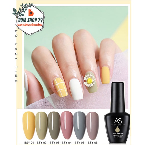 Sơn móng tay AS chính hãng bền màu cực kì mướt, Sơn gel AS bền màu nước sơn đẹp cho tiệm nail chuyên nghiệp - BSY