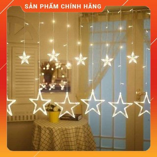 ĐÈN NHÁY NGÔI SAO DẠNG RÈM màu vàng