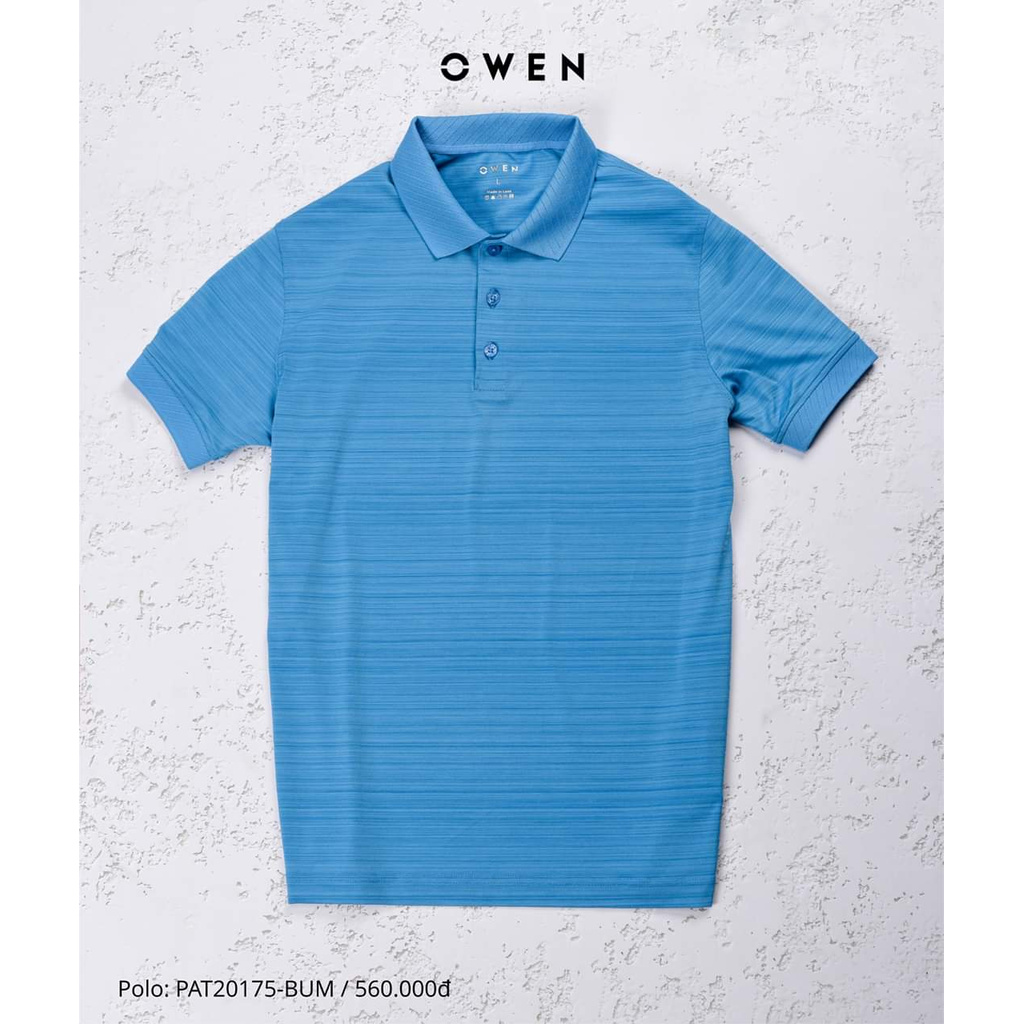 OWEN - Áo thun Polo Owen - PAT20175 Họa tiết kẻ xước ngang