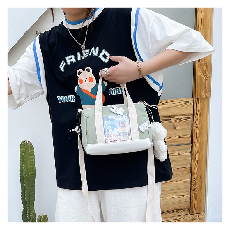 Túi Xách Đeo Vai Vải Oxford Phong Cách Thời Trang Nhật Hàn Dành Cho Nữ