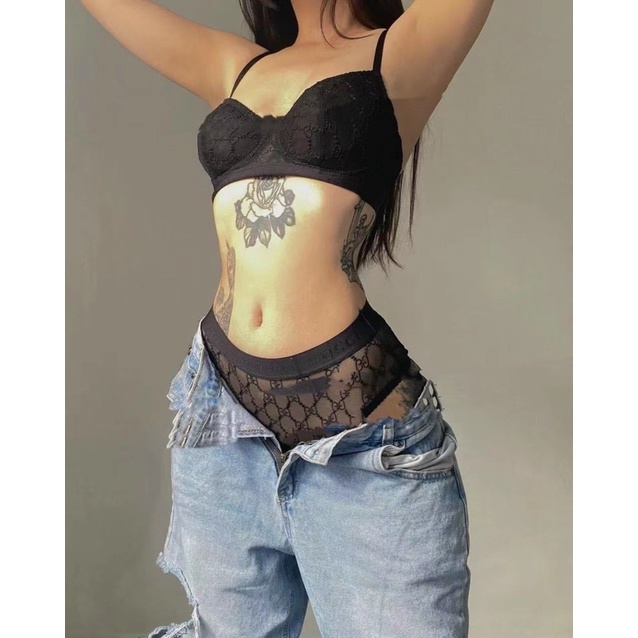 Bộ Đồ Lót Vân Nổi G.C Nâng Ngực Sexy Thời Trang Cao Cấp 8059