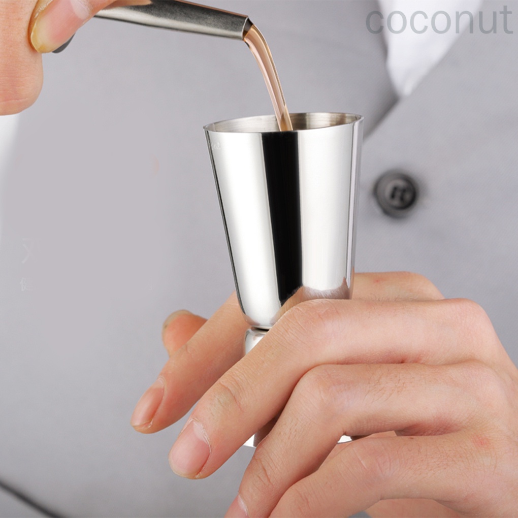Cốc Đo Lường Hai Đầu Bằng Thép Không Gỉ 25 / 50ml Dùng Pha Chế Đồ Uống