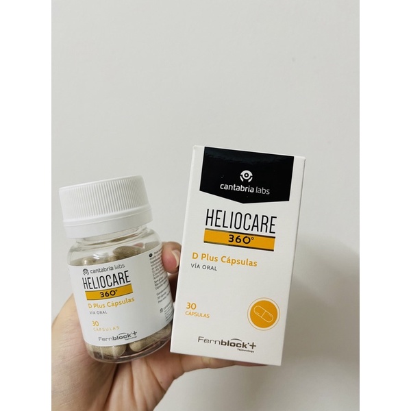Viên uống chống nắng sáng da Heliocare 360 D plus chống lão hóa
